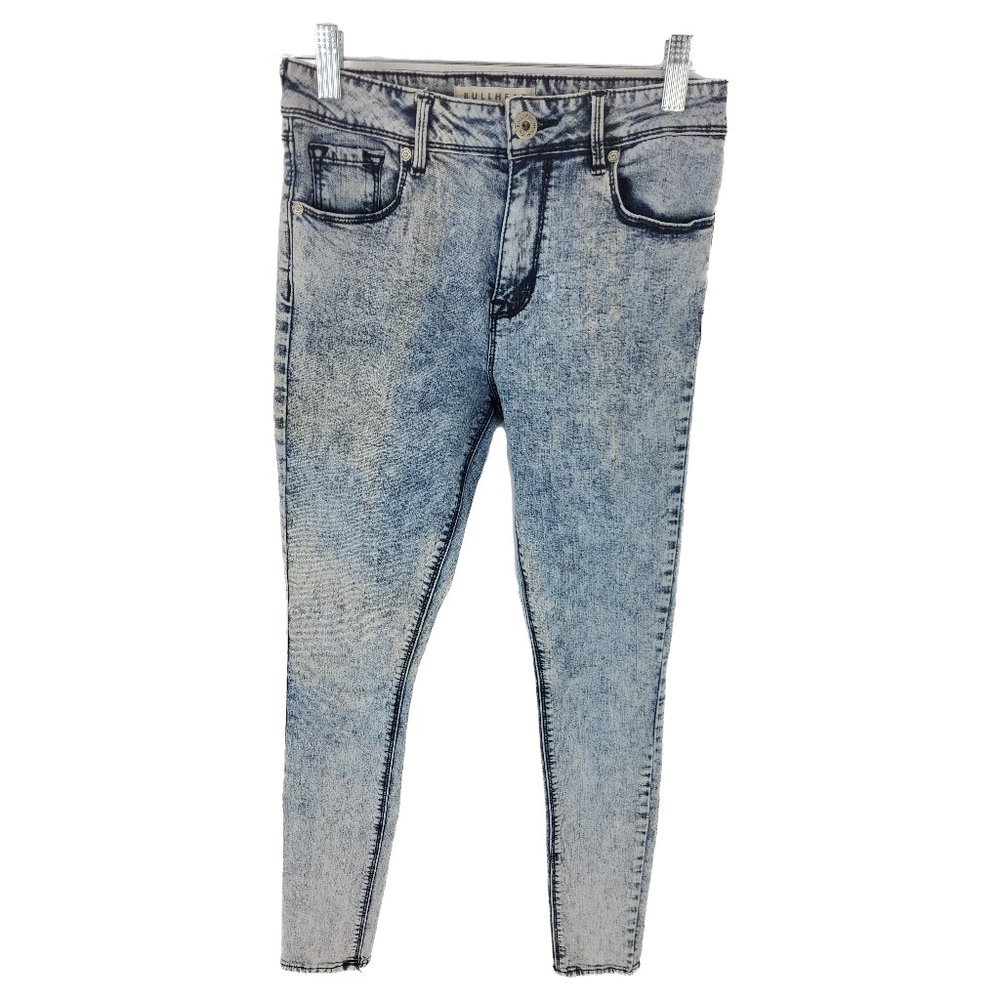 BULLHEAD DENIM Womens Acid Wash High Rise Jegging